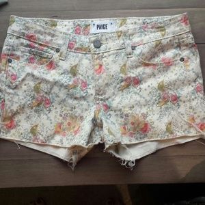 Paige floral design shorts