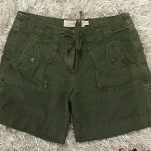 Khaki green shorts