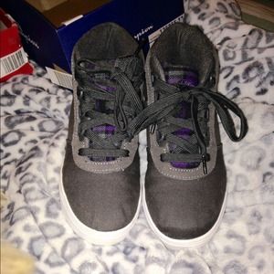 Champion grey/purple/white sneakers