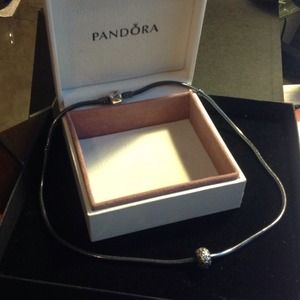 Pandora Oxidized Silver Collier necklace