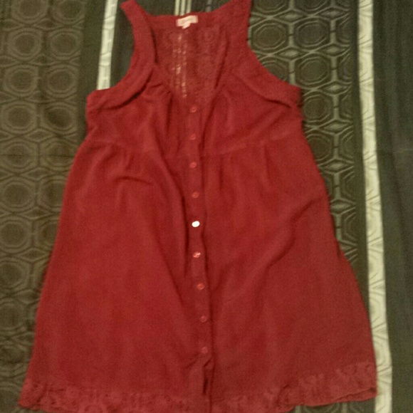 Red babydoll dress/tunic