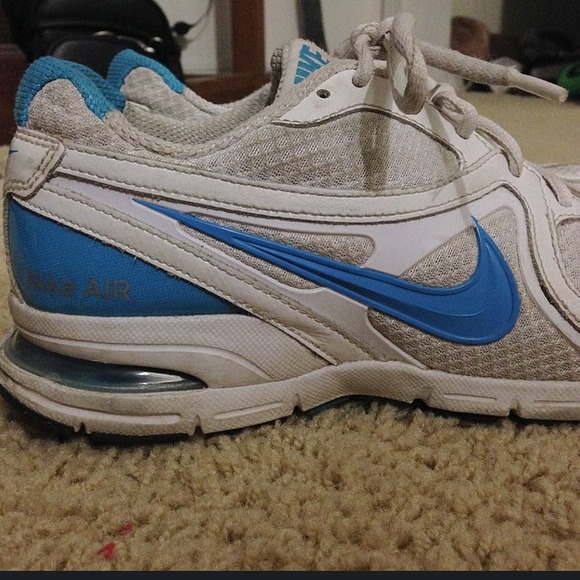Nike air blue and white size 9