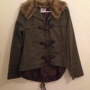 Army green oversized jacket