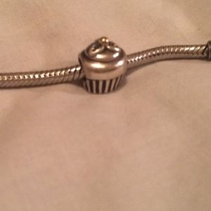 Authentic  Pandora Cupcake Charm