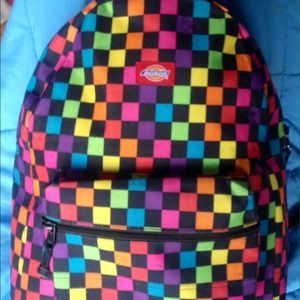 Rainbow Checkered Dickies Backpack