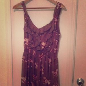 Lauren Conrad floral maxi and LC bomber jacket