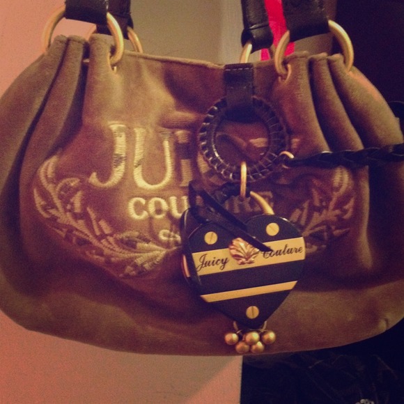Juicy couture velvet small handbag