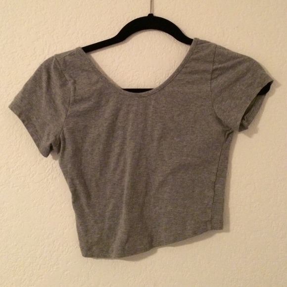 Brandy Melville gray crop top