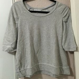 Plain gray pullover
