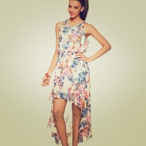 Bar III high low floral dress