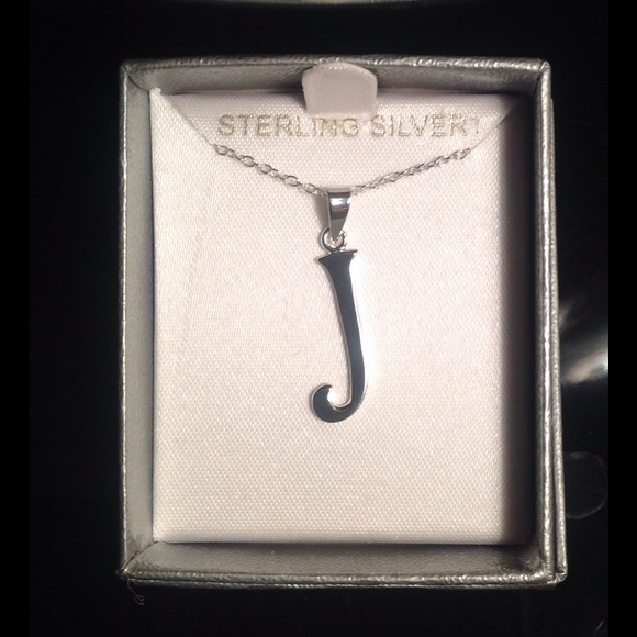 Sterling Silver letter "J"