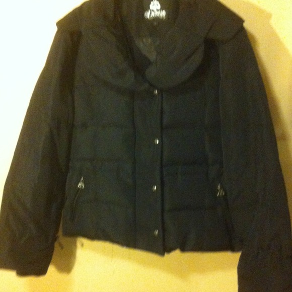 Black Dereon Fur collared jacket - Picture 3 of 3