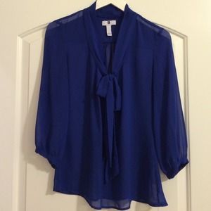 GAP Tops - Royal Blue Gap Bow Blouse GAP Tops - Royal Blue Gap Bow Blouse