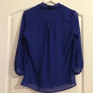 GAP Tops - Royal Blue Gap Bow Blouse GAP Tops - Royal Blue Gap Bow Blouse