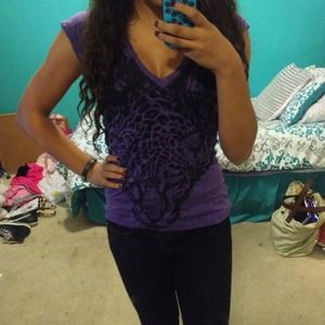 Purple Leopard Top 💜