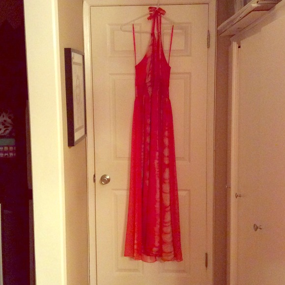 Arden B. Maxi dress in bright/burnt orange