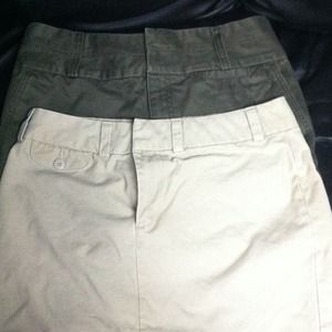 Old Navy mini skirts.  "2"