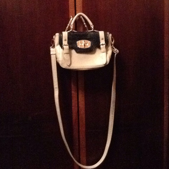 BUNDLED Forever21 cream and black satchel - Picture 2 of 4