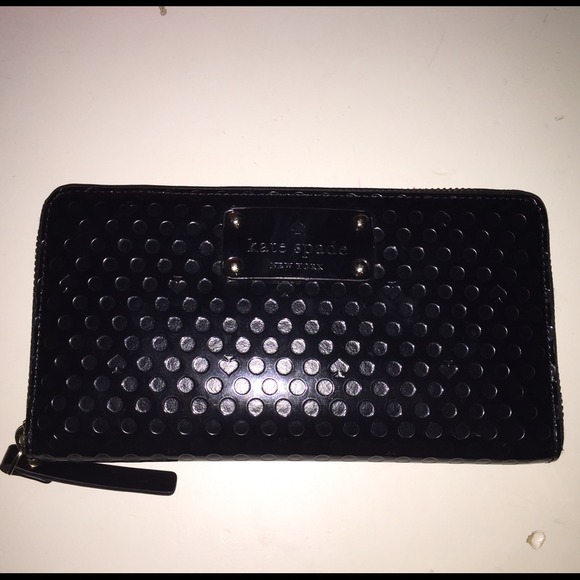 Kate spade black leather wallet