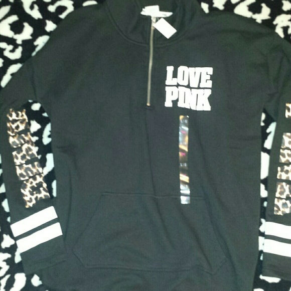 SOLD Victorias secret pink 1/2 zip pullover SOLD - Picture 1 of 3