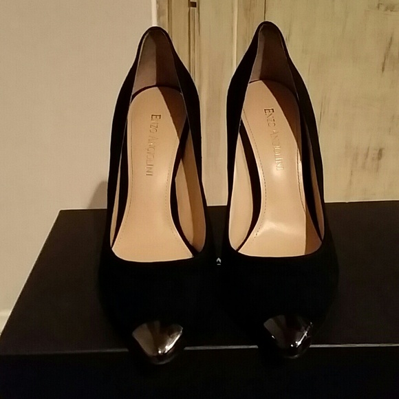 Enzo Angiolini black suede pointed pumps - Picture 2 of 4