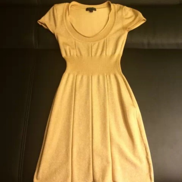 Gold Bebe bodycon Dress