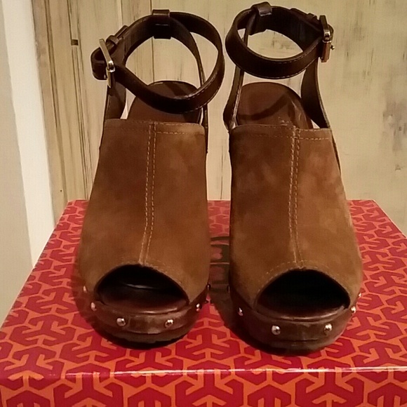 Tory Burch Bilson Suede and Vegan leather platform - Picture 3 of 4
