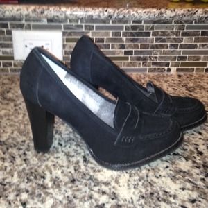 NEW Banana Republic Black Suede High Heels