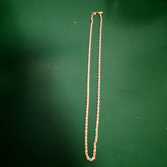 Vintage Monet Gold Plated Rope Chain