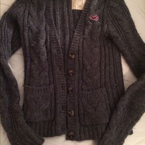 Grey hollister sweater