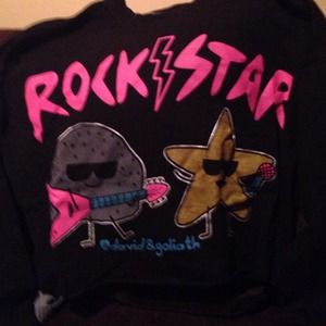 David & Goliath rock star sweatshirt in black