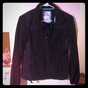 Black fleece jacket.