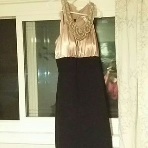 Gold and Black Dress