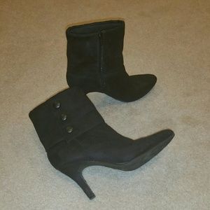 Black Suede Booties