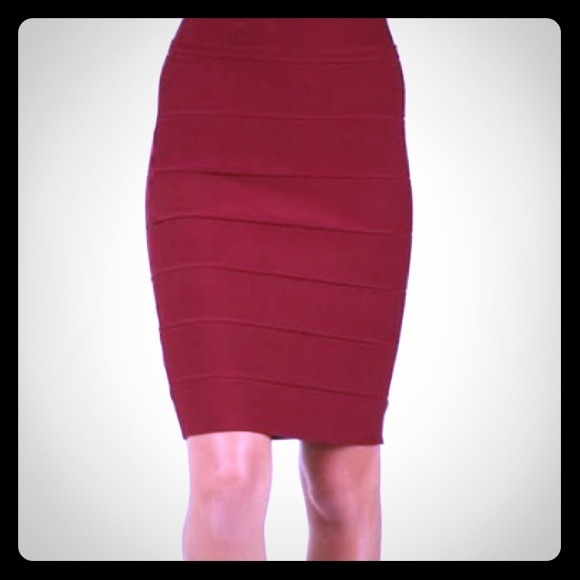 Romeo and juliet maroon bandage skirt