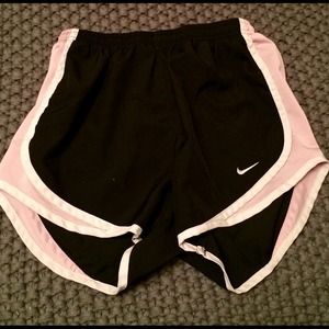 Black with pink accents Nike dri fit shorts