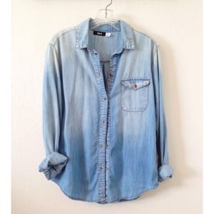 Urban Outfitters BDG Chambray Button-Up Shirt