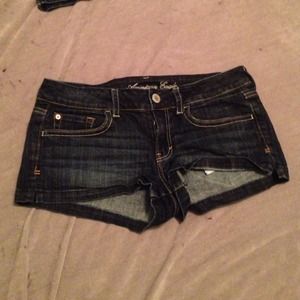 American Eagle dark wash shorts!