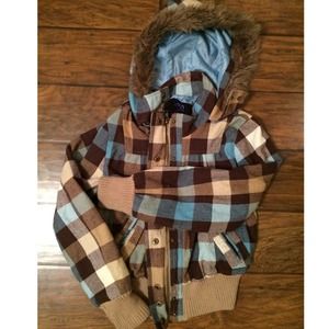 SOLD! on Mercari in bundle -- Plaid Winter Jacket