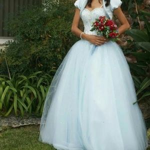 Quinceañera or Sweet 16 strapless dress
