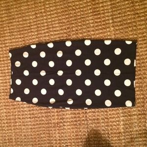 Top Shop Pencil Midi Skirt Navy