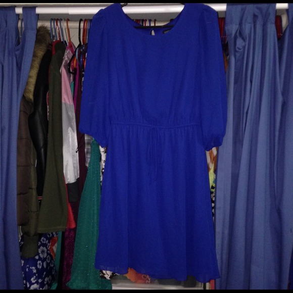 Blue longsleeve dress