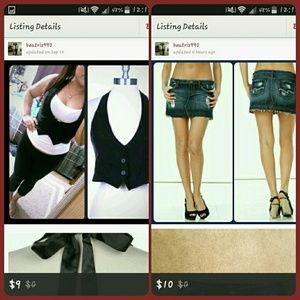 Bundle of skirt and vest