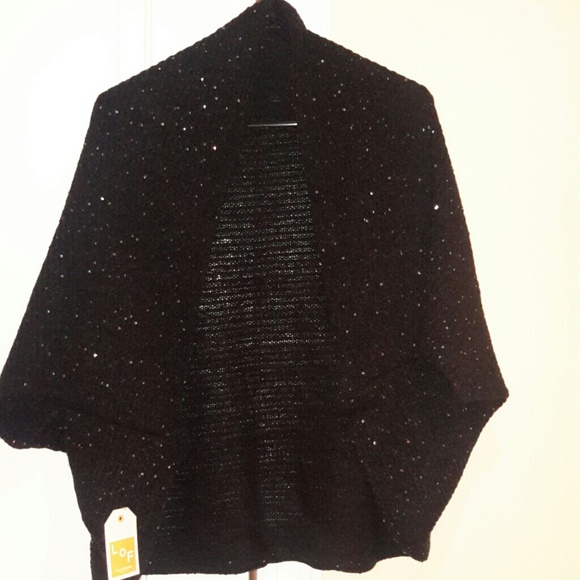 Shine Cocoon Shrug  in Black *NWT* - Picture 2 of 2