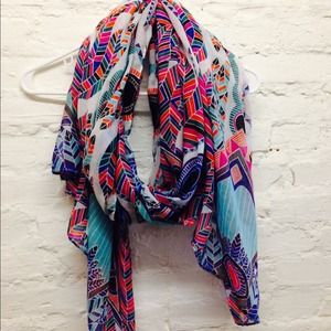 Gorgeous and colorful Anthropologie scarf.