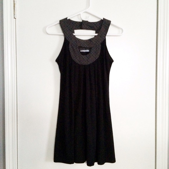 SOLD in Bundle - Black Swing Dress w Keyhole - Picture 1 of 4