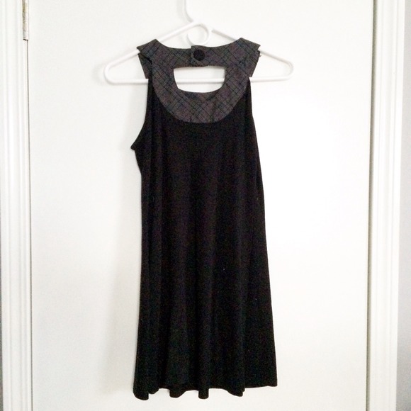 SOLD in Bundle - Black Swing Dress w Keyhole - Picture 2 of 4
