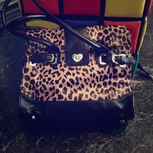 Betsey Johnson leopard handbag