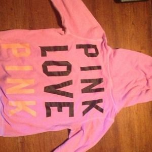 Pink hoodie size medium