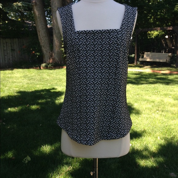 Anthropologie Black and White Top